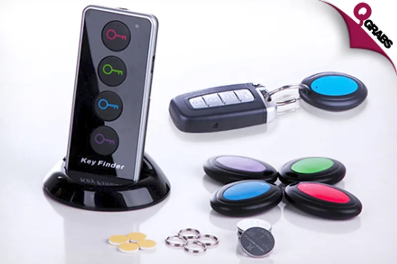 From QR49 Save Some Sanity with a Wireless Key Finder Remote with LED Flashlight - Each Remote Comes with Four Receivers! (Up to QR398 Value)